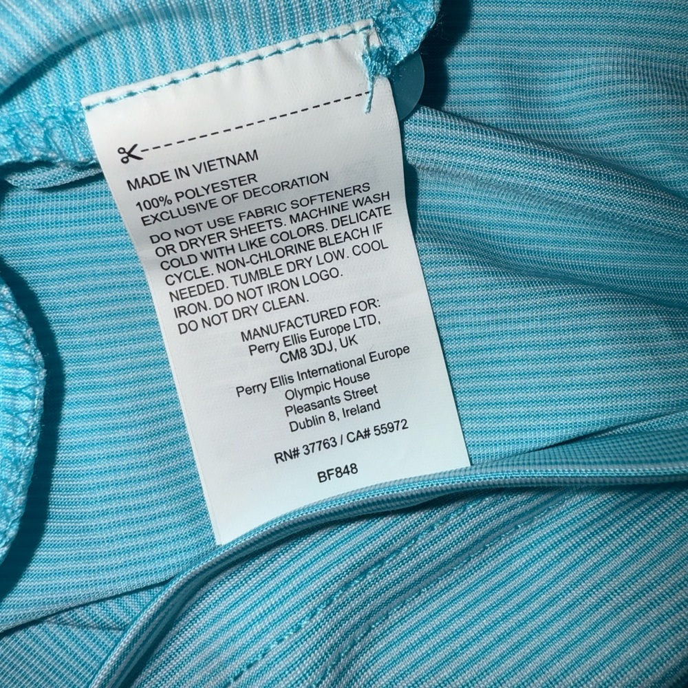 NWT Callaway Men's Aqua Polo Golf Shirt Size XL - Picture 8 of 10